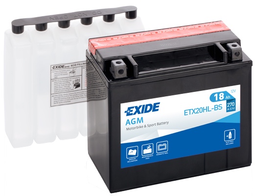 Аккумулятор Exide ETX20HL-BS AGM 18Ah 270A, Exide